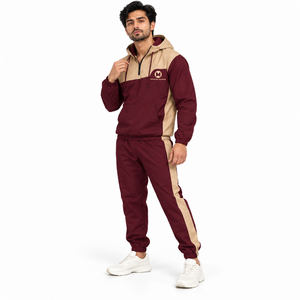 Hot Sale <b>Men</b> Casual Windbreaker <b>Suit</b> High Quality Customized Color Solid Fleece Nylon/Cotton <b>Waterproof</b> Hooded Quick Dry Regular - Product Image 3