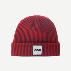 Gorro de Punto Unisex de Color Sólido, 100% Acrílico, Gorro de Invierno de Estilo Casual para Adultos, Circunferencia de Cabeza de 56-58 cm - Product Image 2