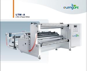 Rebobinadora Cortadora LTM A de 300 m/min para Conversión de Bobina a Bobina de Etiquetas de Alta Velocidad, Corte y Rebobinado, Computadora PLC HMI, Impresión - Product Image 1