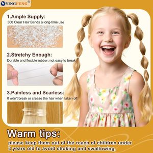 Ensemble d'accessoires pour cheveux 300 pièces, pinces à cheveux en U, élastiques pour cheveux, kit de coiffure avec boîte de rangement pour femmes et filles - Product Image 4
