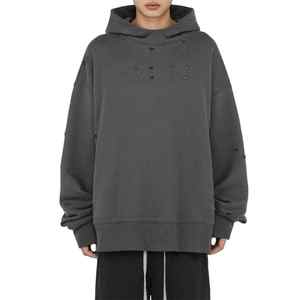 Custom Men <b>Hoodies</b> Pullover Blank Sweatshirt Acid Washed <b>Hoodies</b> <b>with</b> <b>Thumb</b> <b>Holes</b> Oversized Heavyweight Cotton Hoodie - Product Image 5