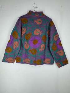 Chaqueta de algodón bordada a mano con diseño Suzani |   Kimono Bohemio - Product Image 5