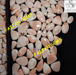 Scolecita Rosa Natural AAA+ 100%, Cabujón, Piedras Preciosas Semipreciosas Sueltas, Energía Curativa, Precio al por Mayor, Joyería FAIJAN - Product Image 2