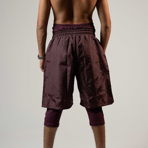Most Trendy Awrah Covering Shorts for Muslim Men Double <b>Layer</b> Swimwear Knee Length High Waist Inner Compression Activewear Short - Product Image 2