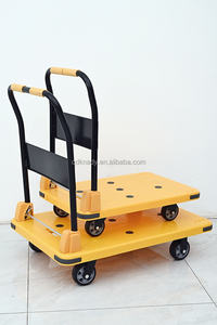 Troli Platform Baja Lipat Tugas Berat dengan Roda Putar Kapasitas 1000lbs untuk Penggunaan Penyimpanan Kantor Gudang - Product Image 5