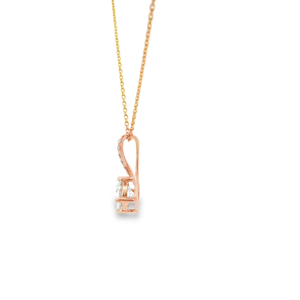 จี้เพชรทรงกลมเจียระไนแบบบริลเลียนท์ 18K ทองคำแท้จากโรงงาน พร้อมใบรับรอง IGI เพชรเพาะเลี้ยงในห้องปฏิบัติการ สร้อยคอจี้เดี่ยว ของขวัญสำหรับผู้หญิง - Product Image 5