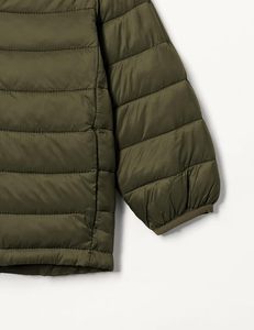 Chaqueta acolchada ligera color verde oliva para hombre, abrigo con cremallera, chaqueta con cremallera para hombre, abrigo acolchado para hombre - Product Image 5