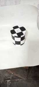 Nordic Checkerboard Pattern Ceramic <b>Storage</b> Jar Wooden Lid for Coffee Flower Tea Cosmetic <b>Storage</b> Back School Food Cat Canister - Product Image 6