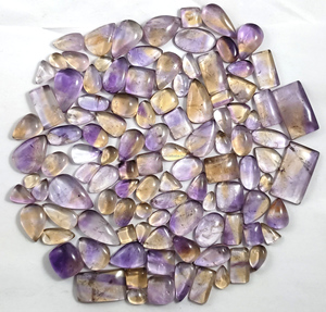 Ametrine Cabochons Natural Quartz <b>Opal</b> Crystal Gemstone Spectacular Color Loose Gemstones - Product Image 4