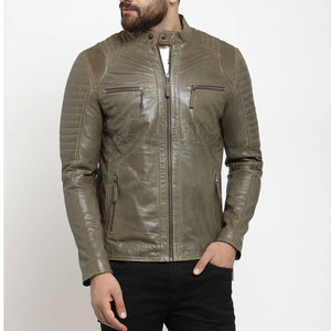 PURITY SPORTS Best Quality High Street Men's Casual <b>Winter</b> <b>Leather</b> <b>Jacket</b> Zipper Closure Stand Collar Windproof Breathable - Product Image 4