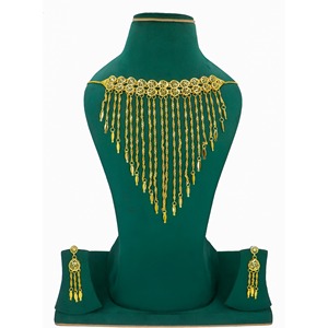 Khanaqi Necklace With Earrings <b>Jewellery</b> <b>Set</b> Gold Plated High Quality Fashion Jewelry Necklace Arabic <b>Jewellery</b> <b>for</b> <b>Women</b> - Product Image 6