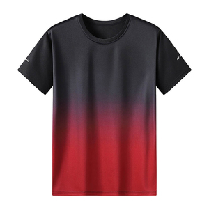 Camiseta Deportiva Personalizada con Degradado para Hombre, Absorbe la Humedad, Secado Rápido, para Gimnasio, Deportes, Camiseta Atlética de Poliéster con Efecto Ombre para Correr - Product Image 4