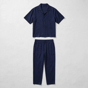 2026 Wholesale Summer Men's Casual Shorts <b>Set</b> Plain Color Solid 100% Cotton Jersey Quick Dry Knitted Customized Logo <b>Twin</b> <b>Set</b> - Product Image 2