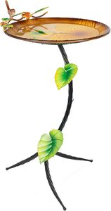 Baño para pájaros de hierro decorativo y duradero, el más vendido, para patio trasero, jardín y exteriores, ideal para bebederos de aves. - Product Image 6