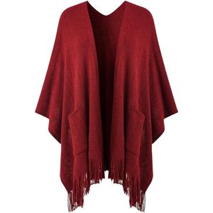 Chales para Mujer, Poncho Ligero y Acogedor con Bolsillos, Cálido para Viajes de Otoño e Invierno - Product Image 3