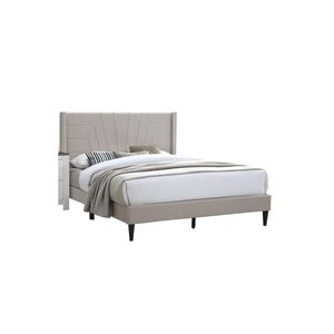 Testiera in Tessuto di Iuta Marrone Chiaro per Letto Queen Size, 1 Pezzo, Arredamento Camera da Letto, Struttura Letto Imbottita - Product Image 2