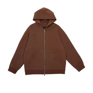 Nouveau Sweat à Capuche Zippé Tendance pour Femme 2025 – 100% Coton Respirant et Séchage Rapide, Teint Uni, Logo Personnalisé, Motif Uni, Hiver - Product Image 1