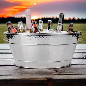 Hielera de Acero Inoxidable con Logotipo Personalizado OEM, Hielera Grande Resistente a Fugas para Bebidas, Cerveza, Vino y Refrescos, Venta al Por Mayor - Product Image 1