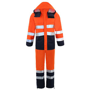 Chaquetas de Seguridad de Invierno Fluorescentes Personalizadas de Alta Visibilidad, Resistentes al Viento, con Cinta Reflectante - Product Image 4
