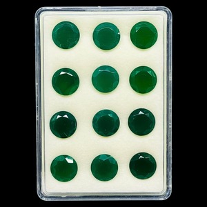 Pierres précieuses en onyx vert naturel, taille ronde, 12 mm, pierres en onyx vert en vrac, prix de gros, lot en vrac pour la fabrication de bijoux - Product Image 4