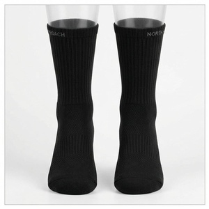 Crew <b>Socks</b> Geometric Pattern Blue Breathable Running <b>Socks</b> for Adults Spring Season - Product Image 1