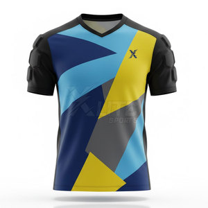 เสื้อเจอร์ซีย์ผู้รักษาประตูแขนสั้นไซส์ใหญ่ ผลิตจากโรงงานโดยตรง ชุดทีมฟุตบอล ระบายอากาศได้ดี ซับเหงื่อ 100% โพลีเอสเตอร์ - Product Image 2