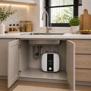 Calentador de Agua Eléctrico Premium Rossi de 6 Litros y 1500W, Unidad de Calentamiento con Tanque de Almacenamiento Montado en la Pared para Uso en Baño y Cocina - Product Image 4