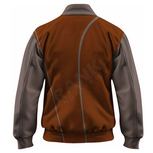 Chaqueta de Invierno Personalizada al por Mayor para Hombre, Chaqueta Letterman de Alta Calidad con Cuello Alto, MOQ Bajo - Product Image 2