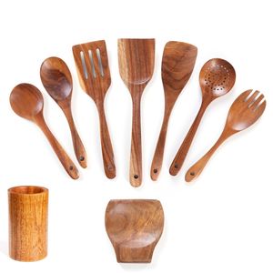 ช้อนครัวไม้ทำมือแบบดั้งเดิม ทนทานและใช้งานสะดวกในครัวประจำวัน - Product Image 6