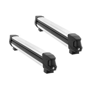 Portasci e Portasnowboard da Tetto, Capacità 6 Sci e 4 Snowboard, 2 Pezzi, in Alluminio, Universale, Supporto Superiore per Tetto Auto, Pratico - Product Image 1