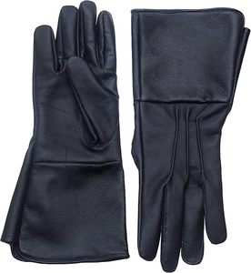 Gants en cuir à manchette longue, style médiéval, ajustement parfait, qualité supérieure, tissu en cuir souple, type 100% cuir - Product Image 1