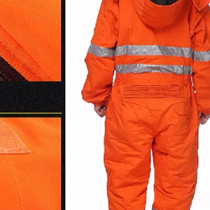 Les combinaisons de sécurité imperméables à marque privée sont fabriquées avec des tissus de haute qualité provenant d'une entreprise experte en matière d'approvisionnement mondial. - Product Image 4