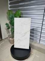 Dalle de porcelaine aspect marbre blanc d'Abu Dhabi |   Carrelage vitrifié blanc veiné de qualité supérieure