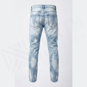 GENERSA SPORTS Jean droit pour homme style hip-hop automne, en velours côtelé mi-lourd, délavage enzymatique, extensible, séchage rapide, braguette boutonnée, devant plat - Product Image 2