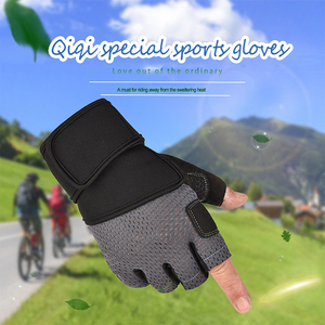 Guantes de gimnasio sin dedos de cuero de alta venta con soporte para muñeca, guantes de ciclismo, guantes de gimnasio sin dedos. - Product Image 4