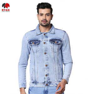 Chaqueta Vaquera Personalizada de Primera Calidad Ryan Pro Gear para Hombre, Cierre de Botones, Acolchada, de Secado Rápido, Corte Regular - Product Image 2