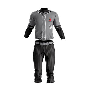 Solid Trader New Custom Name & Design Breathable Dry Fit <b>Soft</b> Handling Youth Team Kit Wear Baseball Uniform - Product Image 1