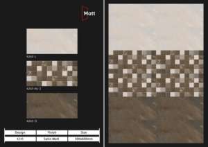 Azulejos Vitrificados Precision Stain Matt de 12"X24" Formulados para Diseños Estructurados que Garantizan Estabilidad, Durabilidad y Armonía - Product Image 2