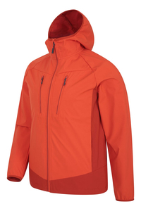 Veste polaire softshell à capuche pour homme, col montant, fermeture éclair intégrale, coupe-vent décontractée pour l'automne - Product Image 3