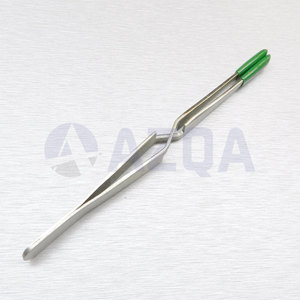 Stainless Steel 4.5 Inch Reverse Action Tweezers & <b>Pick</b>-<b>Up</b> <b>Tools</b> with PVC Tips for Professional Body Piercing Jewelry Handling - Product Image 5