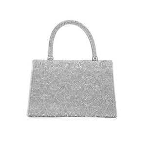 Sac Bandoulière de Soirée Fantaisie Argent P24334 - Product Image 1