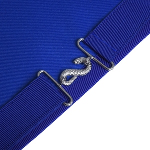 Tablier de Maître Maçon pour Loge Bleue, avec broderie G (Équerre et Compas) blanc et bleu, Régalia Maçonnique, Tabliers de Loge Cérémoniels pour Francs-Maçons, Vente en Gros - Product Image 4