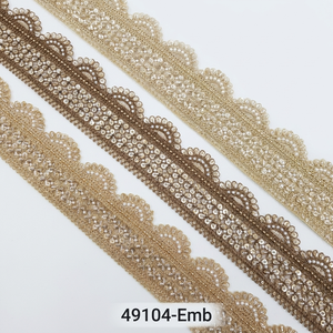 Eco-Friendly Vintage Geometric Pearl Embroidered <b>Laces</b> for Bridal Couture Fashion Decor Custom Wholesale Manufacturing Global - Product Image 1