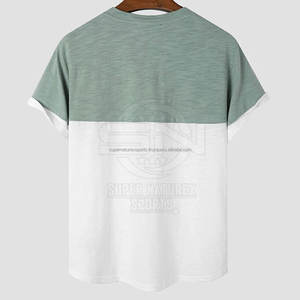 Camiseta de manga corta de algodón 100% de alta calidad para hombre Estilo único Patrón sólido El mejor precio para la venta en línea con servicio OEM - Product Image 3