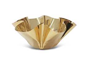 Recién Llegado: Tazón Metálico con Diseño de Hojas Doradas, Hecho a Mano, Plato Decorativo para Servir, Estilo Glamuroso, Decoración para Bodas, Calidad de Exportación - Product Image 6