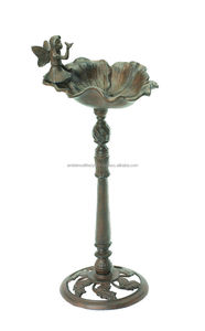 Bain d'oiseaux en métal pour jardin extérieur, design robuste, finition résistante aux intempéries, parfait pour embellir le paysage et attirer les oiseaux - Product Image 6