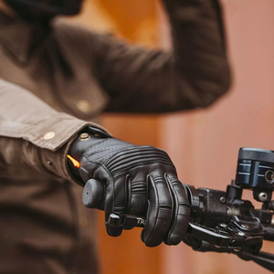 Gants de course professionnels à doigts entiers, antidérapants, compatibles écran tactile, en cuir, pour sports décontractés, fêtes et moto - Product Image 3