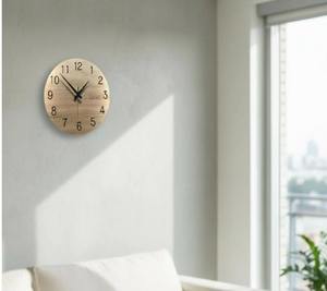 Large Rustic Wooden Wall Clock 40cm Farmhouse Style Silent Quartz Home Decoration At Cheap Price - Product Image 3
