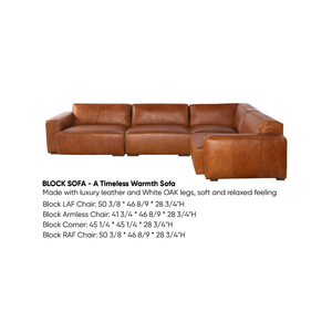 Sofá de Cuero Genuino de Estilo Tradicional con Chaise Longue, Asientos Seccionales Clásicos para Sala de Estar, Muebles para Hotel o Villa - Product Image 3