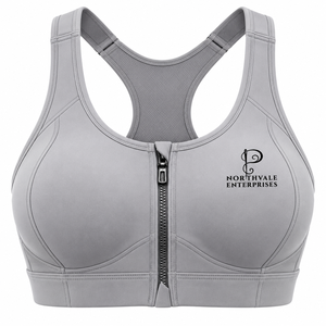 Sujetador deportivo Crop de talla grande con soporte medio, el más vendido, personalizado, transpirable, sin costuras, ligero, ecológico, para mujer, de un solo hombro. - Product Image 5